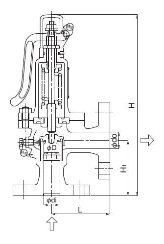 YOSHITAKE -揚程(微啟)式安全閥規格圖面- AL-5 系列